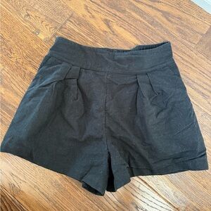 EUC Abercrombie Ultra High Rise Linen Black Women's Shorts size S